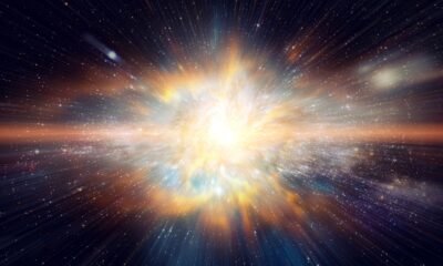 Astrónomos detectan una potente señal láser natural procedente de una colisión de galaxias situada a casi 8.000 millones de años luz de la Tierra.