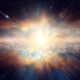 Astrónomos detectan una potente señal láser natural procedente de una colisión de galaxias situada a casi 8.000 millones de años luz de la Tierra.